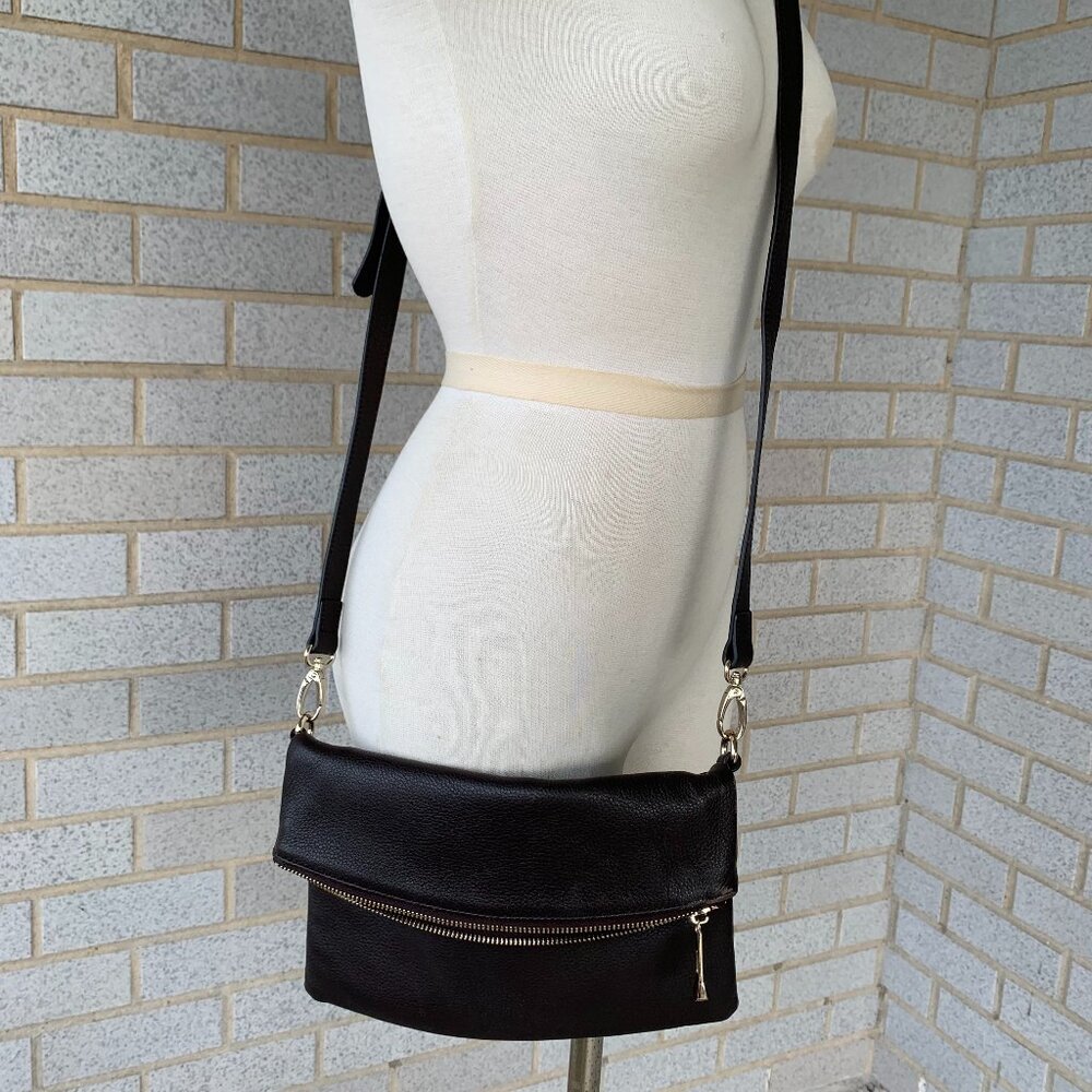 GG BOSS GENUINE LEATHER BLACK CROSSBODY BAG  Anthropologie
